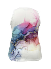Tie Dye Marble Print Tank Top