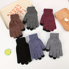 Winter Knit Gloves Cycling Gloves Coldproof Touch Screen Warm Gloves Men Women