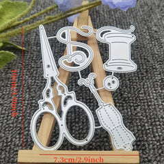Scissors Needle Kitchen Tools Metal Cutting Dies DIY Scrapbooking Decorative Emb