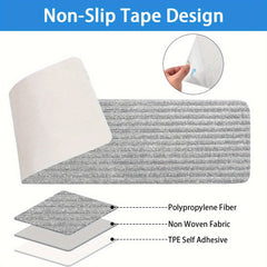 15pcs Non Slip Stair Treads Gray Peel Stick Carpet Tape Self Adhesive Stair Trac