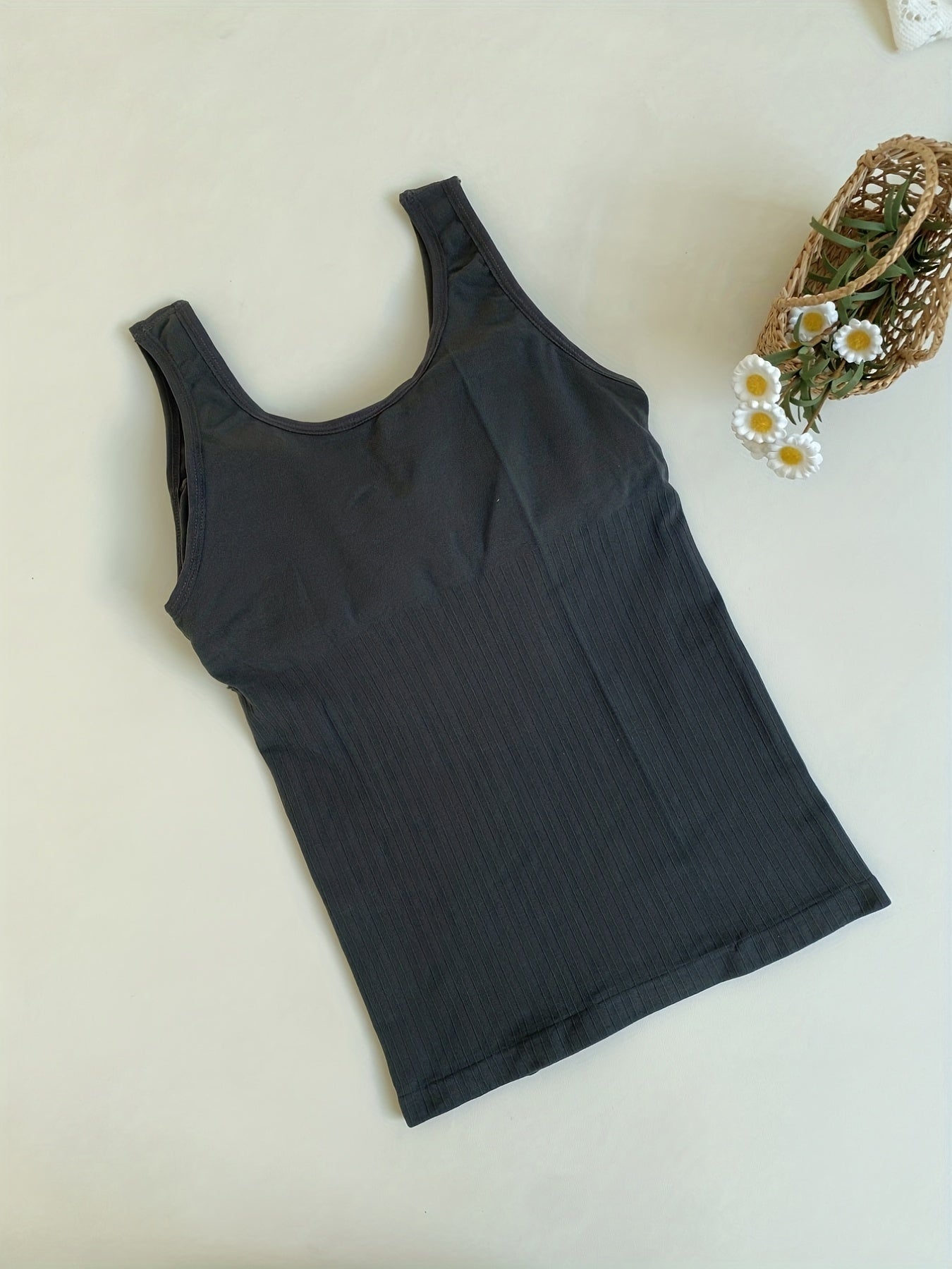 Letter Print Tank Top V Neck Top Women's Lingerie