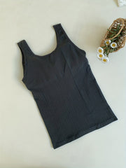 Letter Print Tank Top V Neck Top Women's Lingerie
