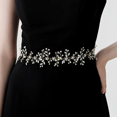 Bridal Belt Wedding Dress Decoration Faux Pearl Waist