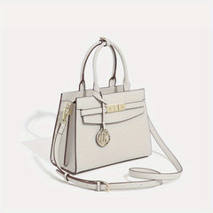 Women's Crossbody Shoulder Bag Palm Print Logo Adjustable Strap Zipper Closure