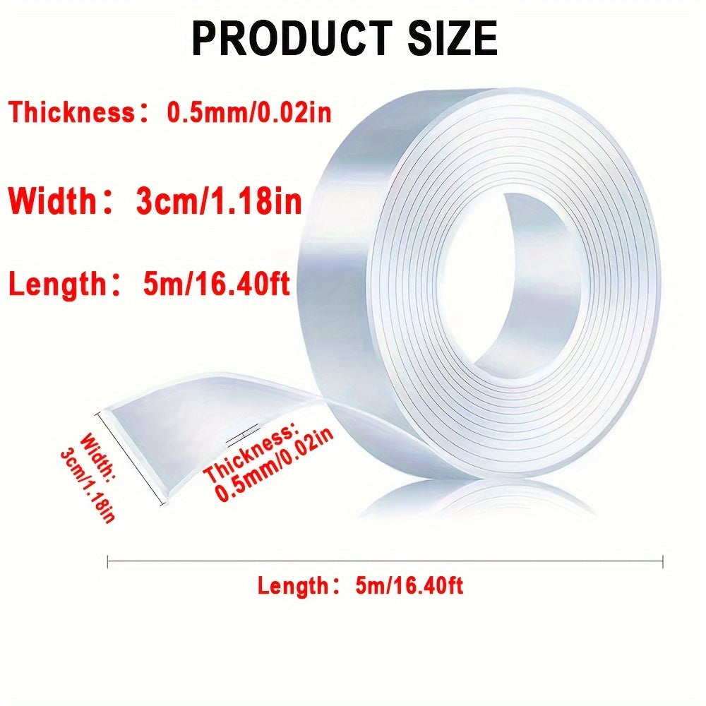 High Nano Tape 0.5mm Double-sided Adhesive Washable Strong Removable