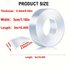 High Nano Tape 0.5mm Double-sided Adhesive Washable Strong Removable