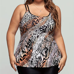 Animal Print Tankini Set