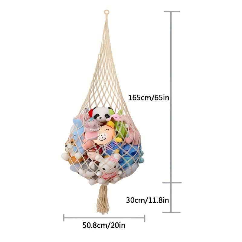 Stuffed Animal Hammock Holder Organizer for Kids Room