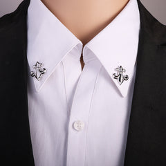 Men's Deer Knit Shirt Collar Buckle