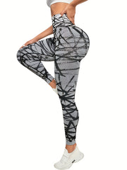 High Waist Hip Lift Leggings Quick Dry Fitness Tight Pants For Women
