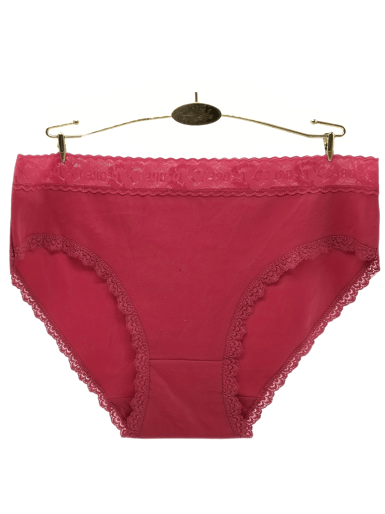 6pcs Lace Stitching Briefs Comfy Breathable Intimates Panties