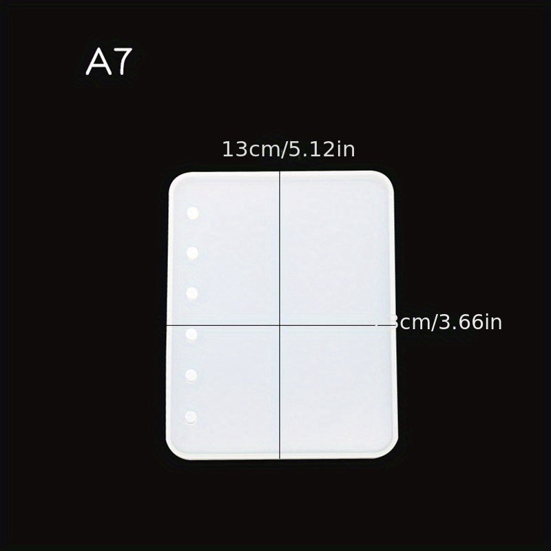 A5 A6 A7 Notebook Cover Resin Mold DIY Silicone Mold