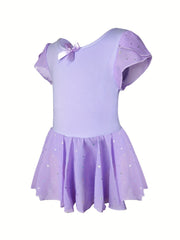 95 Cotton Girls Short Sleeve Ballet Leotard Dance Suit