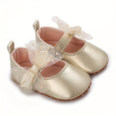 Bowknot Ballet Flat Shoes for Baby Girls Lightweight Walking Shoes