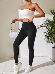 Solid Yoga Workout Pants Stretchy Running Fitness Leggings