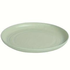5pcs 22.86cm Plastic Dinner Plates Set, Reusable & Sturdy