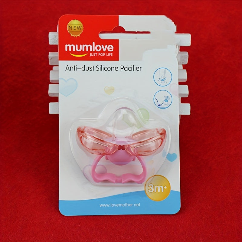 Dust-proof Silicone Pacifier with Automatic Closing for Play