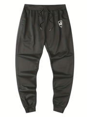 Crown Print Men s Drawstring Pocket Sweatpants Casual Comfy Jogger Pants