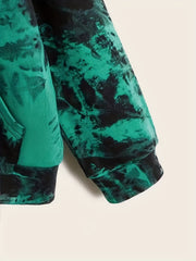 Kid's Tie Dye Hoodie Long Sleeve Top Hooded Pullover Casual Boy's Clothes