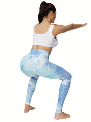 Tie Dye Butt Lifting High Waist Leggings