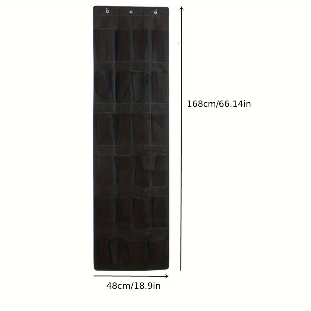 Shoe Hanging Bag Over The Door Shoe Storage Rack With 24 Grids