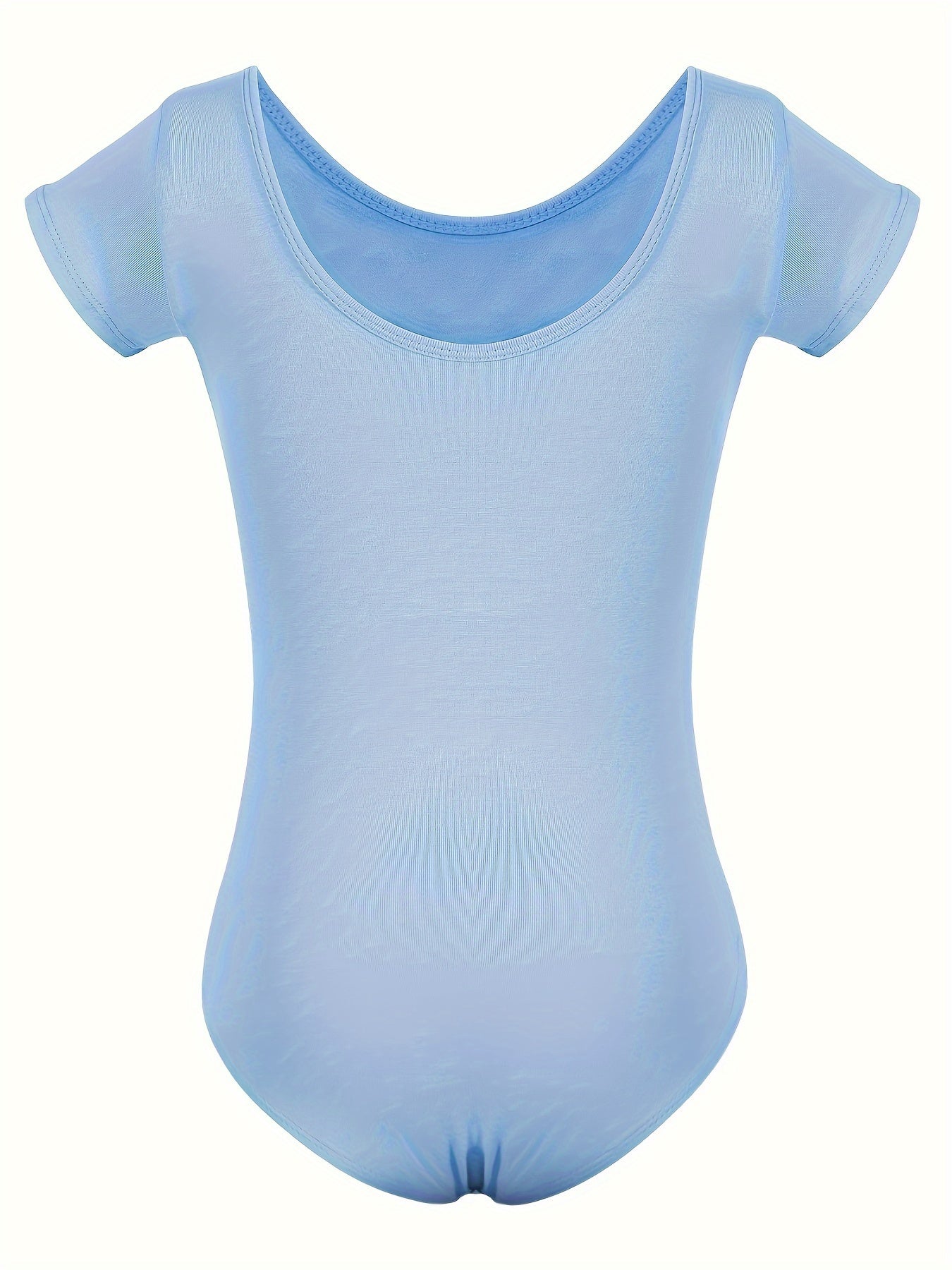 Girls Cotton Short Sleeve Ballet Leotard Romper