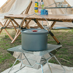 Outdoor Aluminum Camping Pot Set for 4-5 Person