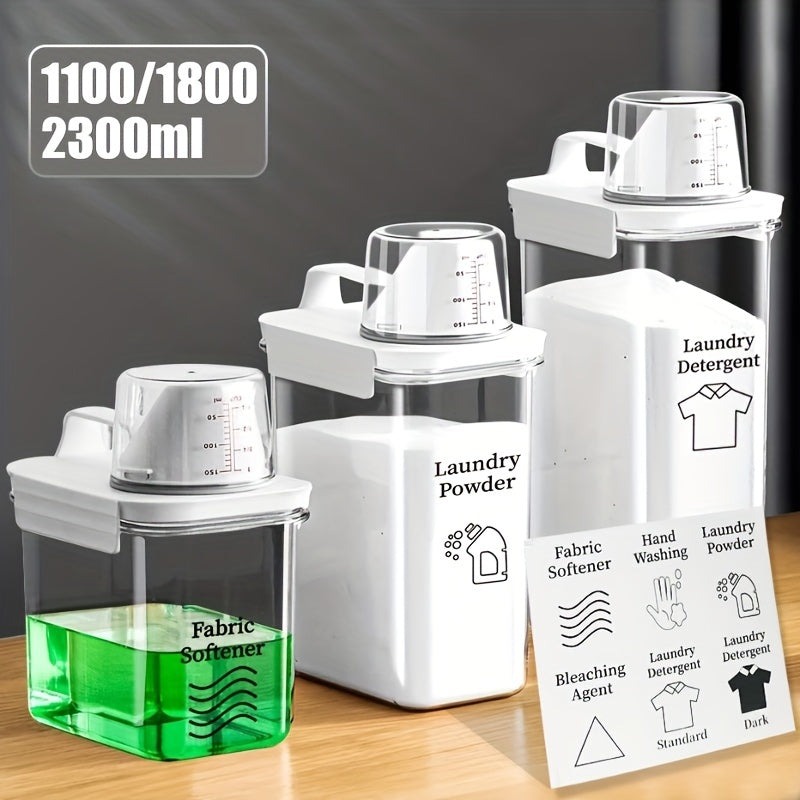 Airtight Laundry Detergent Container with Measuring Cup