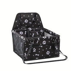 Oxford Cloth Dog Footprint Pet Car Bag Travel Pet Bag Cat Car Carrier