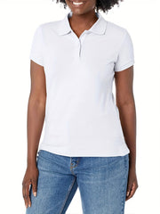 Women's Slapel Golf Sports Outdoor Short Sleeved POLO Shirt