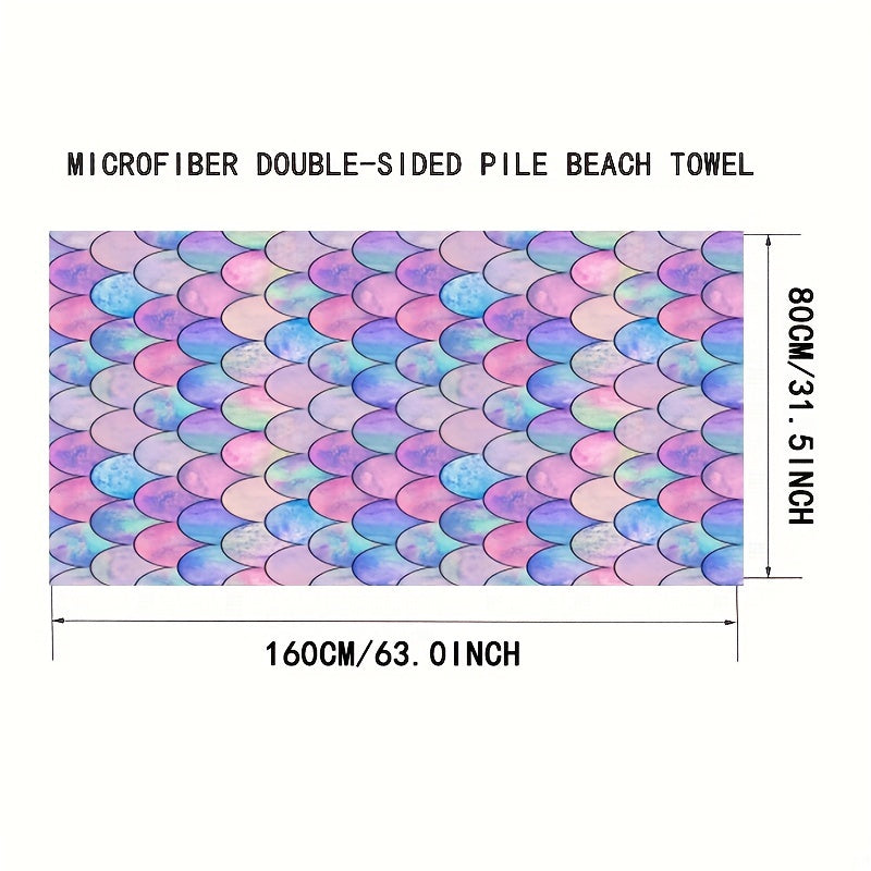 Microfiber Beach Towel Quick Drying Soft Absorbent Sandproof Lightweight