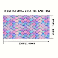 Microfiber Beach Towel Quick Drying Soft Absorbent Sandproof Lightweight