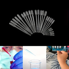 20pcs Plastic Resin Squeeze Pipettes for Silicone Mold Jewelry Making