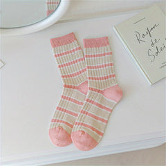 Colorblock Striped Sports Socks Women's Stockings