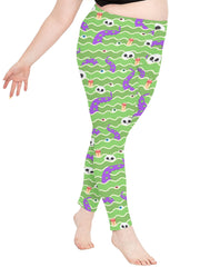 Halloween Skull Leggings High Rise Stretch Yoga Pants