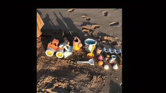 7-Piece Kids Beach Sand Digging Tools Set with Ice Cream Cone Toy