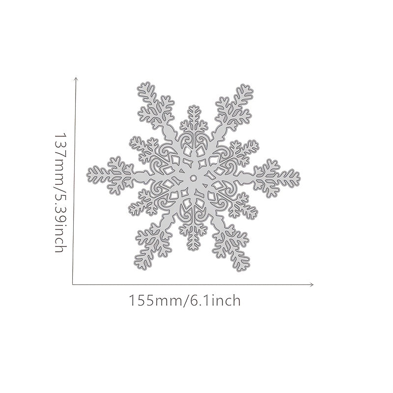 Christmas Snowflakes Metal Die Embossing Stencil Scrapbooking Photo Album Decor