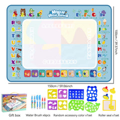 Kids Watercolor Canvas Doodle Painting Mat Toy