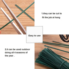 100pcs 12 Wire Twist Plant Ties Nose Clips DIY Plastic Garden Support