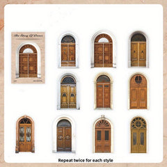 20pcs Hollow Cards Story Series DIY Decoration Material Non Adhesive