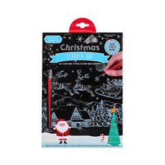 Christmas Scratch Art Set - Fun Holiday Craft Kit
