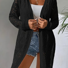 Long Sleeve Open Front Casual Sweater for Women