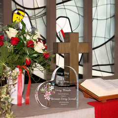 Christian Acrylic Ornament Inspirational Gift Small Holiday Accessory Art Craft