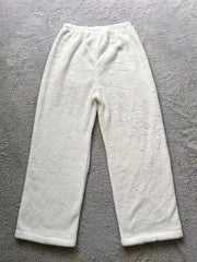 Solid Plush Warm Winter Pants