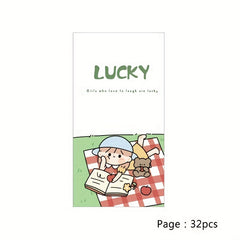 32pcs TN Collage Book Half Sugar Girl Series Cartoon Journal