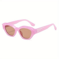 Men's UV Protection Polygonal Frame Sunglasses with Box