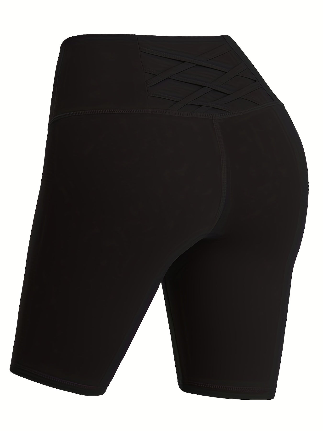 Women's Skinny Yoga Fitness High Waist Biker Shorts