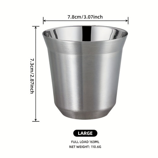 9oz Stainless Steel Double Walled Coffee Mug - Insulated & Reusable