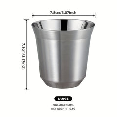 9oz Stainless Steel Double Walled Coffee Mug - Insulated & Reusable