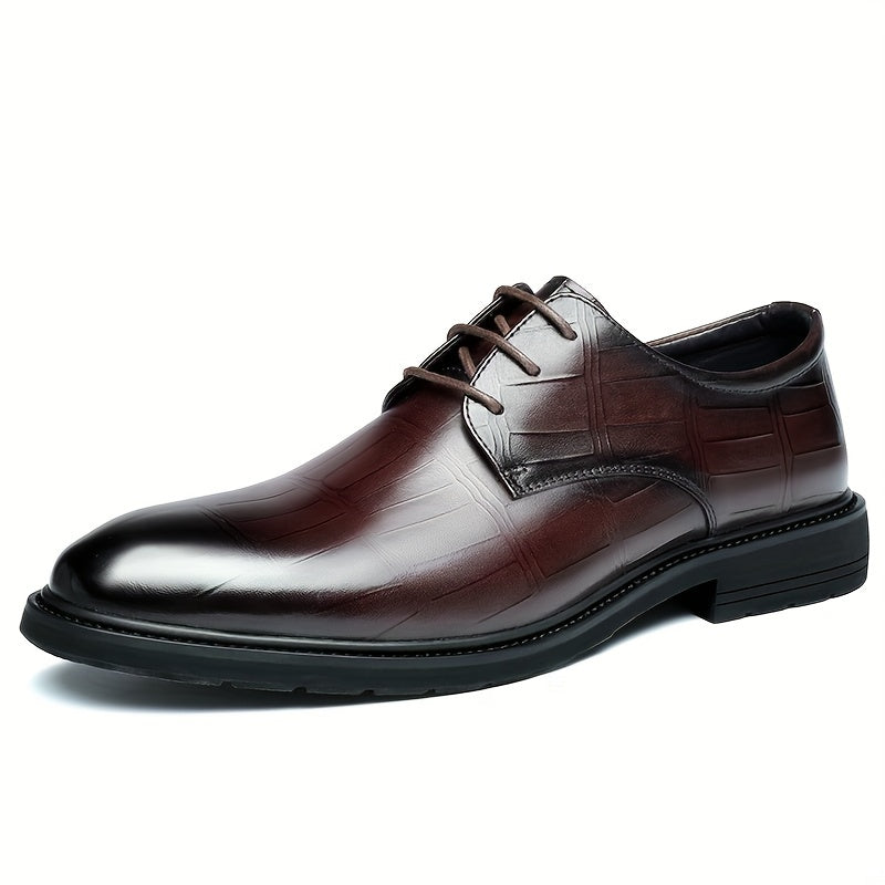Men's Textured Derby Shoes Business Formal Wear